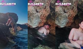 Secret cave amped Latina shemale facefucks with a big cock and raw creampie