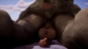 Djablo monta el jugoso culo de rhino en la playa nudista- Wild Life