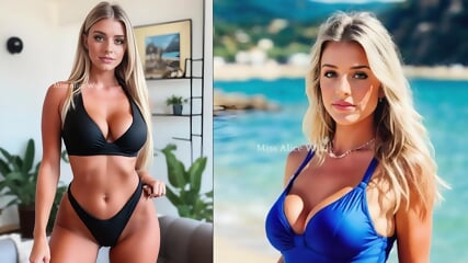 Busty blonde Alice Wild gets a Christmas cock