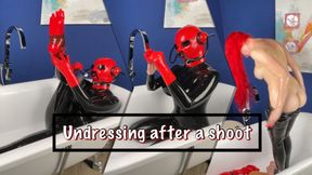Undressing after a shoot