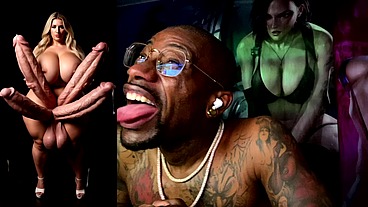 Girl Cock The God Of Cumflation Is Cumming From Her Multiple Hard Girl Cocks, AI Generated
