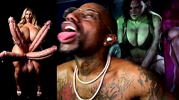 Girl Cock The God Of Cumflation Is Cumming From Her Multiple Hard Girl Cocks, AI Generated