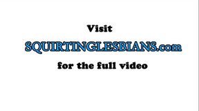 Lesbian couple squirting in the bedroom