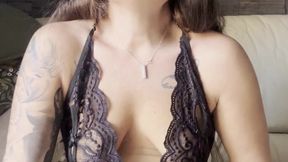 Hot policewoman can't resist her urge to masturbate.