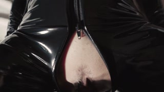 Redhead latex babe fucked in missionary - Amateur 4k POV