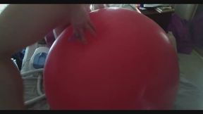Floating on big red