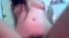 Delicate busty Thai teen rides me with her hairy pussy