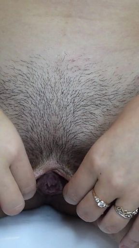Shaving a Hairy Cunt with Watermelon Shaving Foam!