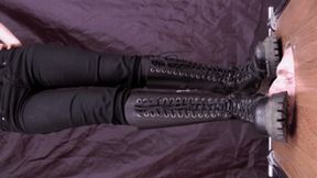 Floor-face trampled under Doc Martens boots (part 4 of 5), flo225x 1080p