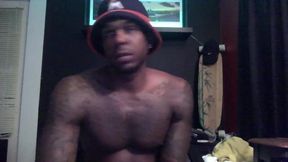 Ebony Model Jax Plays with His Dick