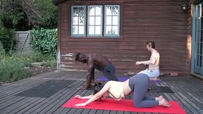 bbc foursome yoga class turns into couple swap yoga goddess tru kait