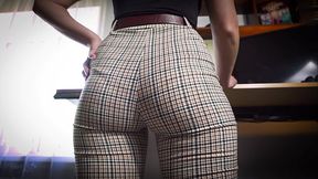 Watching Coworkers Ass In Tight Trousers VPL 4K