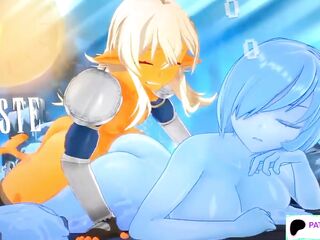 FUTA SLIME SCREW AND CREAMPIE SHEMALE HENTAI IN THE DUNGEON