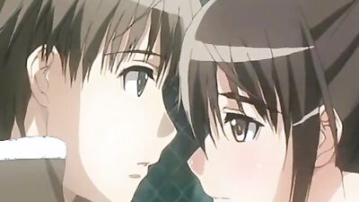 Huge-titted anime babe and her man get off on each other's juicy twats