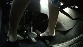 Mean flight attendant fast drive to the airport 5