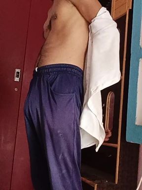 Dropped water by hitting the mouth