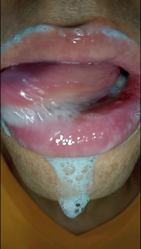 I want your milk in my mouth, tongue, long tongue fetish, sloopy, long tongue blowjob