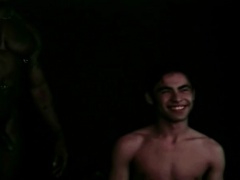 Sexy White Gay Gangbanged by Black Thugs