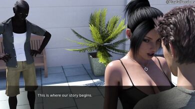 Hot wife teases cuckold husband while black old man stuffs her over game