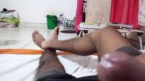 Boy masturbation on Bigg Dick