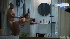 Hot amateur duo shares scorching shower and jizz on each other's faces, bellowing and orgasming in HD porn.