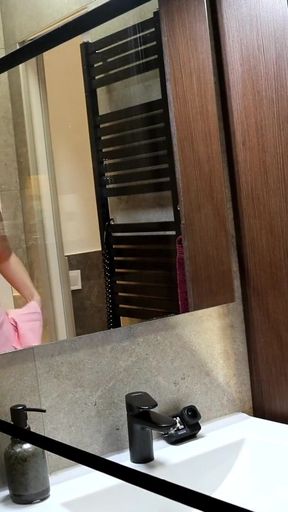 Emotional moment from &quot;Sexy and Horny Super Hot College Girl in Her Pink Mini Skirt flashes Panties and gets Bored and&quot;