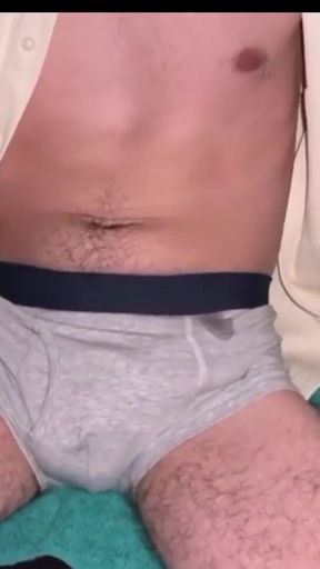 Memorable moment from &quot;Hot Guy Moaning while Cumming Hands Free in Underwear and Dirty Talking&quot;