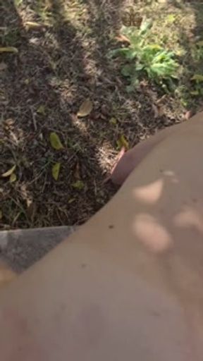 My husband fucks me hard in the garden until I squirt