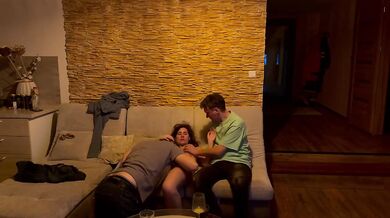 Cuckold gets wrecked as milf wife takes small cock gushing cum in mouth twice