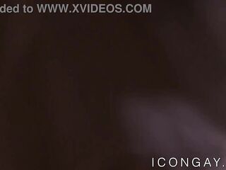 Gay hunk Hans Berlin in vehement interracial ass pounding