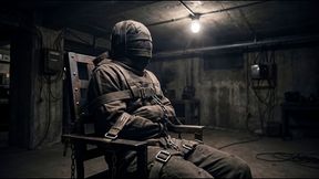 Basement Bondage Tied in Straitjacket | SD