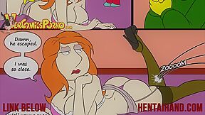 Slutty Cartoon Housewives Marge And Lois Seduce And Bang The Neighbor