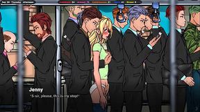 A stranger on the bus took off her jeans and began to caress her pussy through her panties.