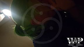 Big Tits Asian American Sissy Tranny Trap Used to Warm Her Daddy Dom up for the Main Event