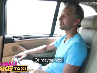 Female Fake Taxi Breasty hot driver milks dudes ramrod