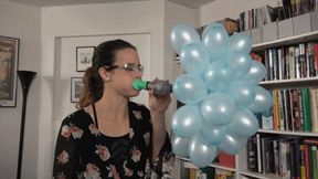 Sunshine Blows a "Bunch-O-Balloons" Simultaneously (MP4 - 1080p)