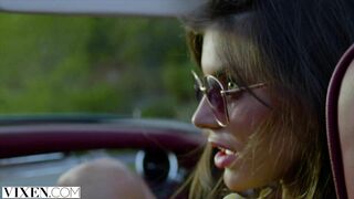 VIXEN Beautiful Stefany has passionate affair on road trip