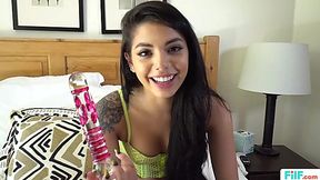 Latina Stepsis Gina Valentina punished for hiding dildo - FILF Porn