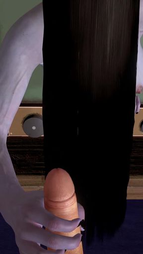 Sadako Handjob (the Ring - Halloween Animation)