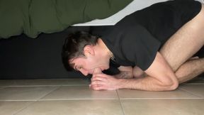 Tight Russian Boy Plays with a Monster Dildo