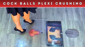 Crushing Your Cock & Balls Until They Pop Under My Plexi & Steel Heeled Platforms (247) - Sky Cam - Extreme Trample Trampling Crush Foot Shoe