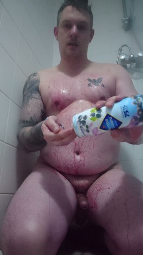 Sexy master bears in the shower. Anal play.