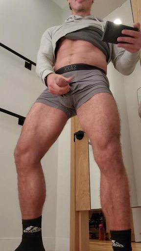 Changeroom Jackoff Session