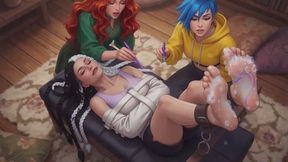 Tickling Stories #17B: Soapy Soles and Bound Laughter (Animated)