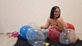 feet balloons explosion