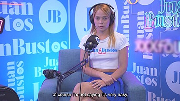Her legs are shaking!!! Blonde teen with small tits screams and explodes with pleasure