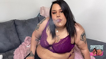 Hot Cigarette Smoking BBW spookyfatbrat