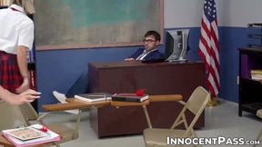 Blondes Riley Star and Chloe Temple rubs each others pussies before devouring my penis