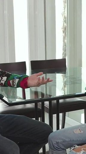 Your Wife Is Busy! She's Not Gonna Notice if I Suck Your Dick in the Kitchen