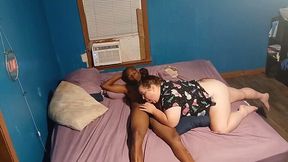 Man slurps up all his cum after a hot session.